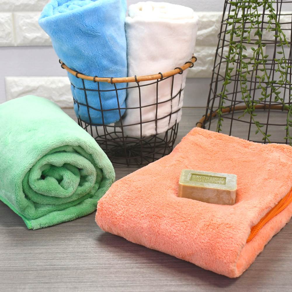 楽天市場】ふわふわ マイクロファイバータオル 34×35cm 3枚 セット